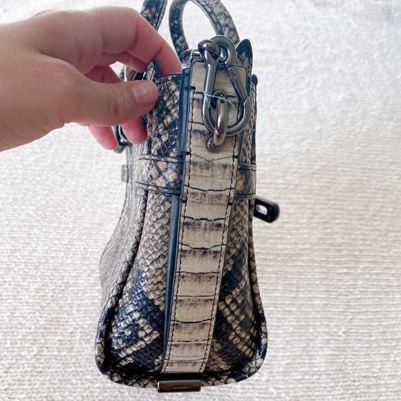 Coach Swagger 21 Snake Embossed Satchel Crossbody Bag - Picture 4 of 11